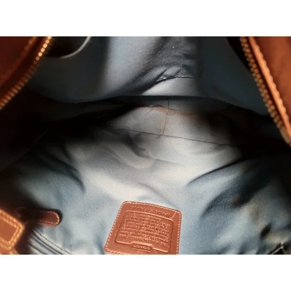 Coach Soft Dark Brown Leather 2 Way Chelsea Tote Bag Purse Crossbody F14015 - Picture 9 of 16